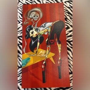 Pinup Tattooed Woman Wrapped Canvas